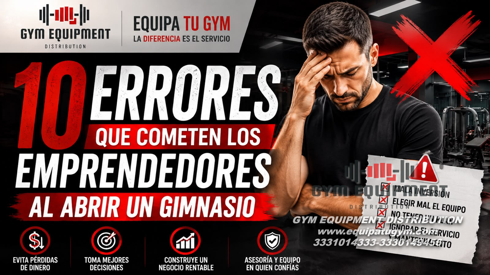 10 Errores que Cometen los Emprendedores al Abrir un Gimnasio